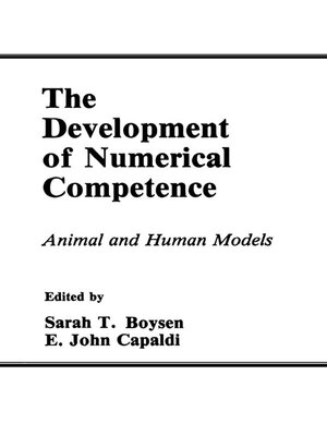 cover image of The Development of Numerical Competence